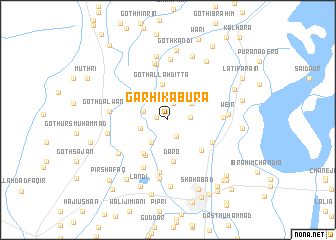 map of Garhi Kābura