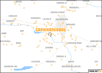 map of Garhi Mankābād