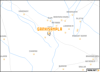map of Garhi Sāmpla