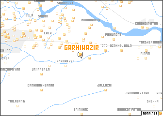 map of Garhi Wazīr