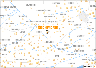 map of Garhi Yāsīn