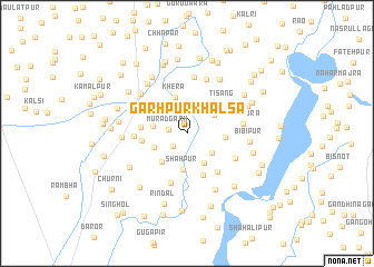 map of Garhpur Khālsa