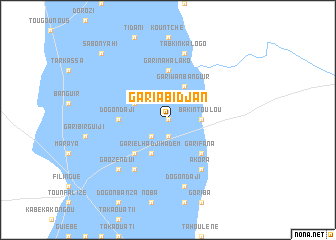 map of Gari Abidjan