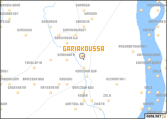 map of Gari Akoussa