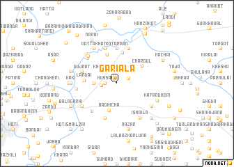 map of Gariāla