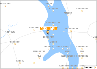 map of Gari Amou
