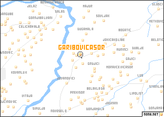 map of Garibovića Šor