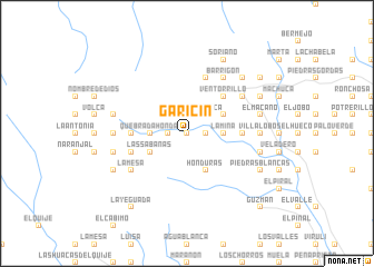 map of Garicín