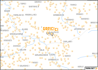 map of Garići