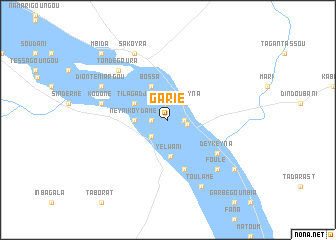 map of Garié