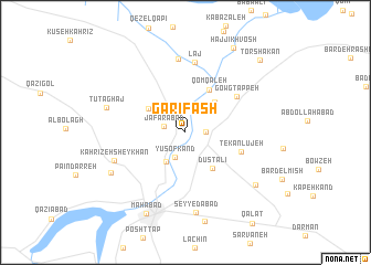 map of Garīfāsh