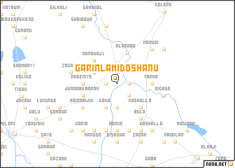 map of Garin Lamido Shanu