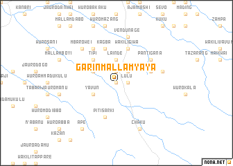 map of Garin Mallam Yaya