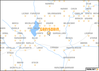 map of Garísoain