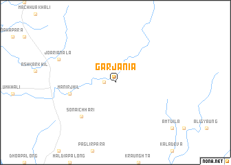 map of Garjania