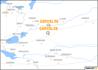 map of Garkalne