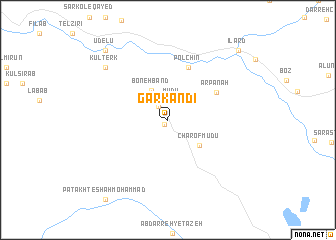 map of Gar Kandī