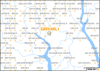 map of Garkhāli