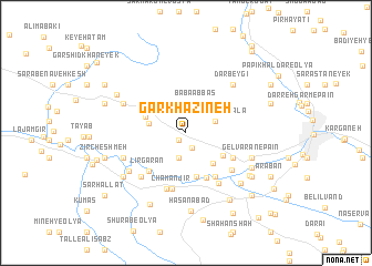 map of Gar Khazīneh