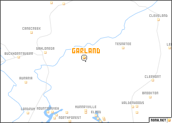 map of Garland