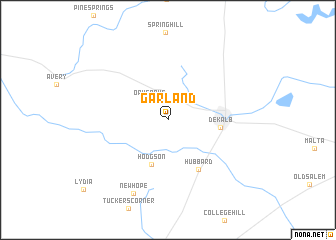 map of Garland