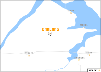 map of Garland