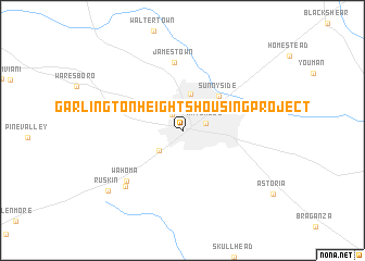 map of Garlington Heights Housing Project