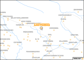 map of Garmābād