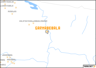 map of Garmāb-e Bālā