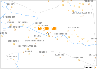 map of Garmanjān