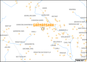 map of Garmānshāh