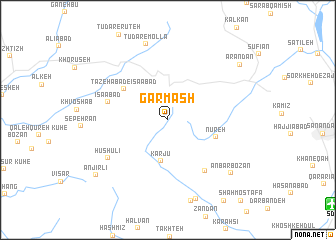 map of Garmāsh