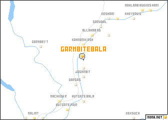 map of Garmbīt-e Bālā