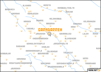 map of Garm Darreh
