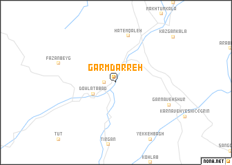 map of Garm Darreh