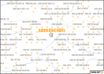 map of Garmeh Khānī