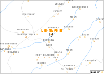 map of Garm-e Pāʼīn