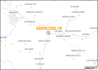 map of Garmez-e ‘Olyā