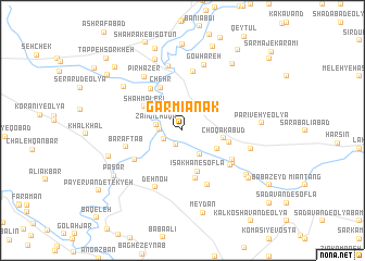 map of Garmīānak
