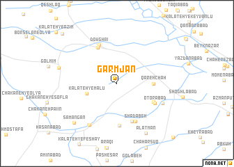 map of Garmjān