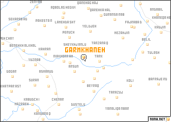 map of Garmkhāneh