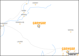 map of Garmsār