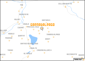map of Garna dʼAlpago