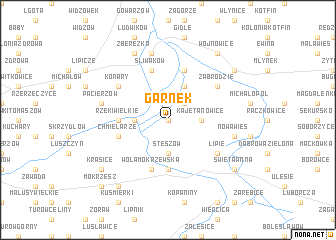 map of Garnek