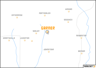 map of Garner