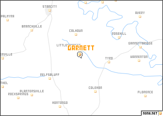 map of Garnett