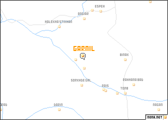 map of Garnīl