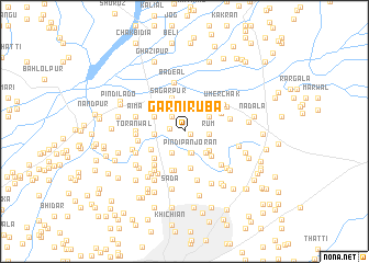 map of Garni Rūba