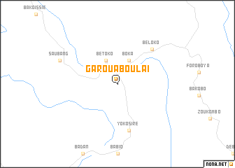 map of Garoua Boulaï