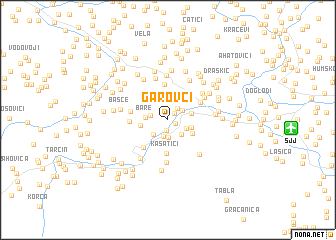 map of Garovci